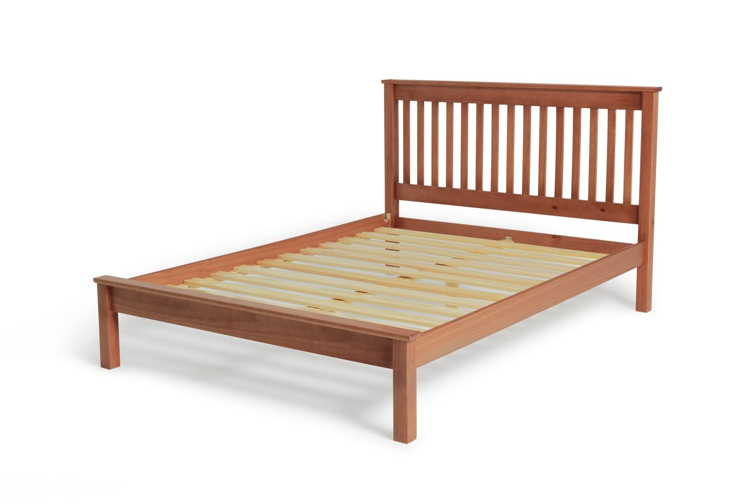 Aspley Kingsize Wooden Bed Frame - Oak Stain | Modern Bedroom Style