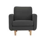 Habitat Remi Fabric Armchair in a Box - Charcoal