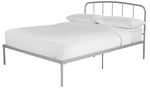 Freja Double Metal Bed Frame - Silver | Bedroom Furniture for Teen or Guest Room