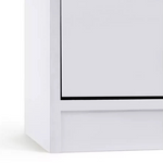 Maine 5 Shelf Bookcase With 2 Drawers Storage Unit Display Cabinet - White
