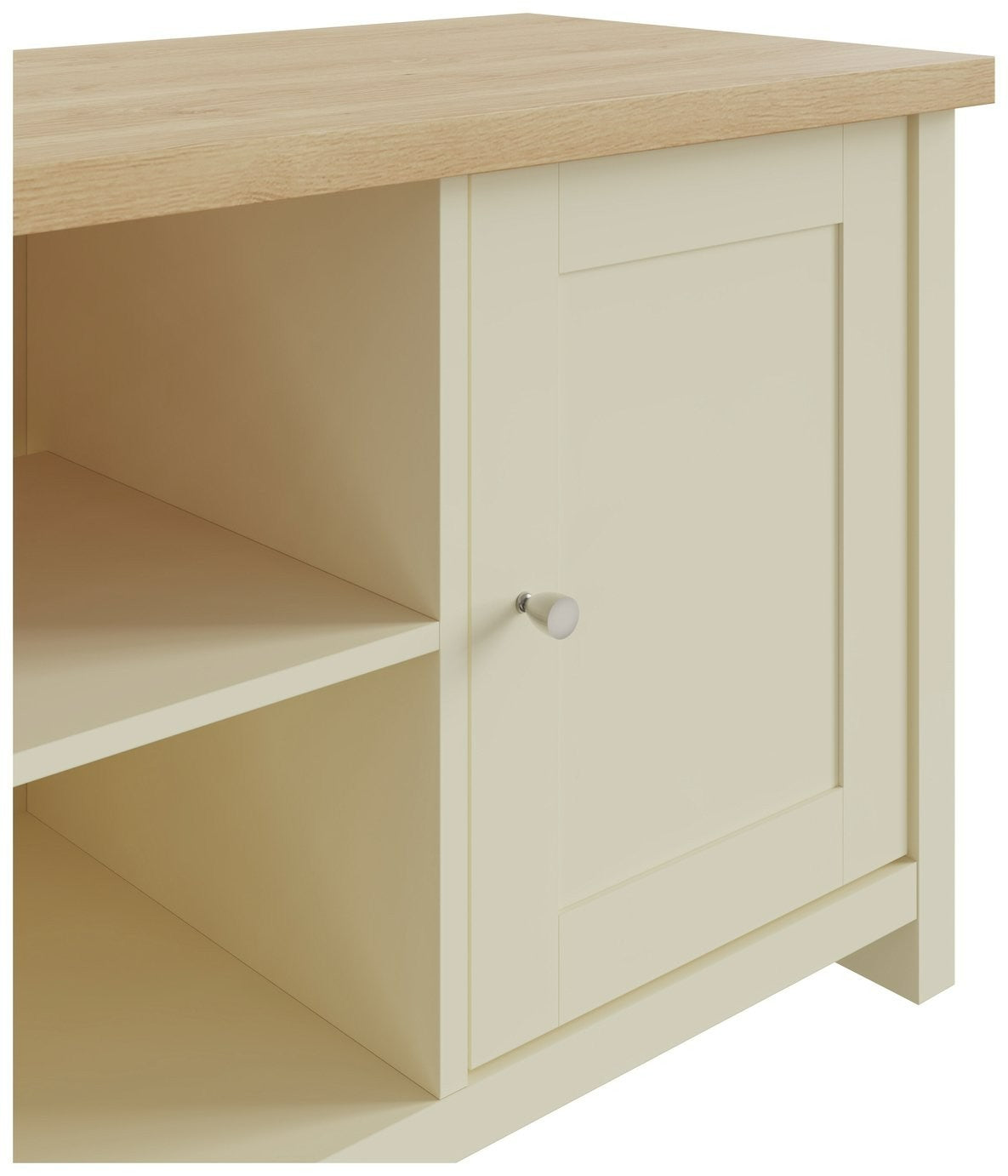 GFW Lancaster 2 Door TV Unit - Cream | 2 door TV unit