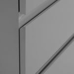 Home Jenson 2 Door 2 Drawer Wardrobe - Gloss Grey | High Shine Furniture