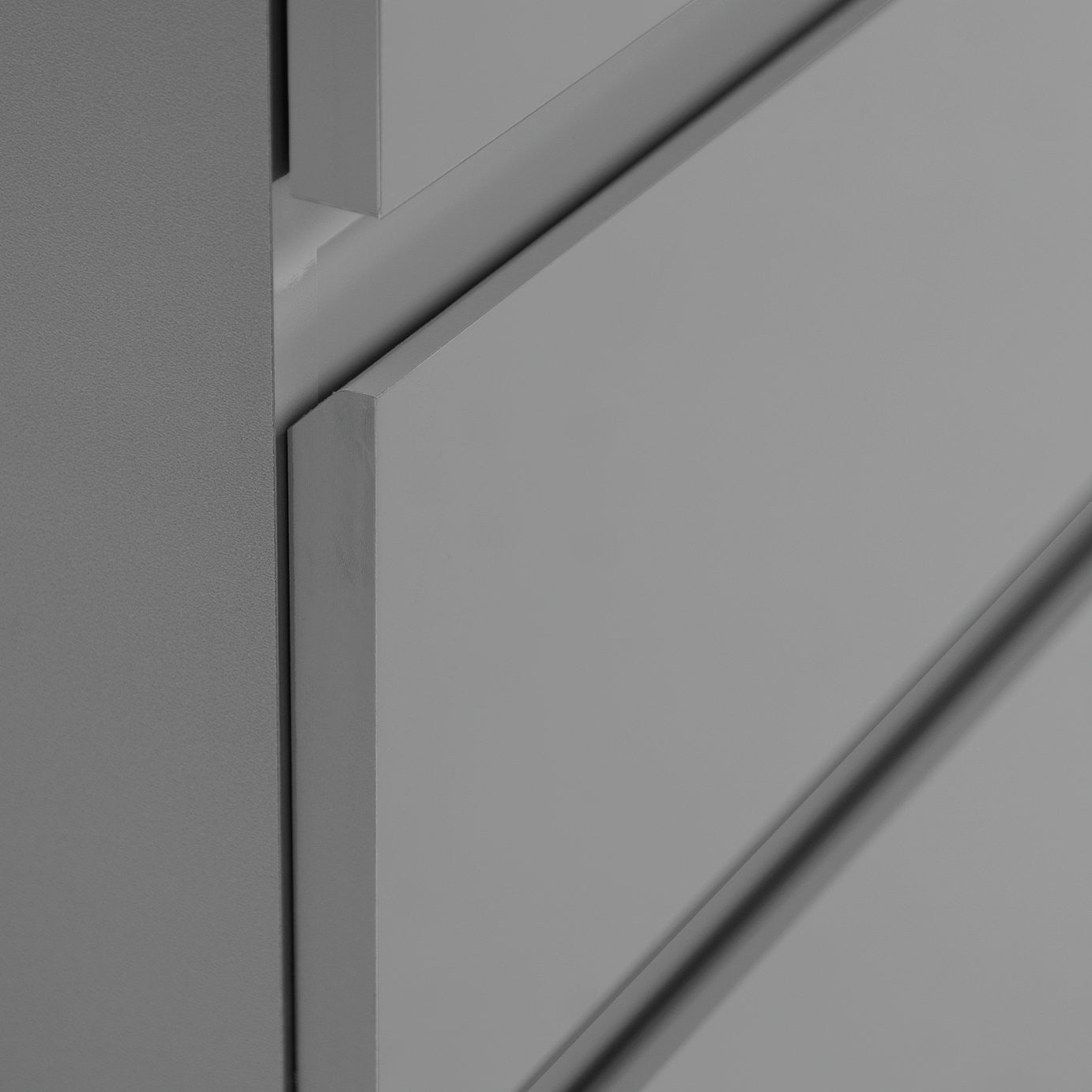 Home Jenson 2 Door 2 Drawer Wardrobe - Gloss Grey | High Shine Furniture