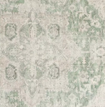Vintage Effect Green Rug | 120x170cm | Vintage Living Room Bedroom Area Rug Carp