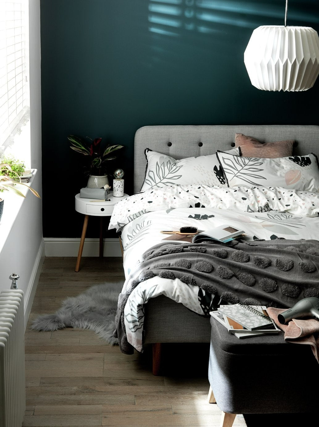 Aspen Kingsize Fabric Bed Frame - Grey | Comfortable Soft Night Rest
