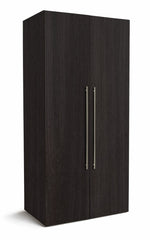 Atlas 2 Door Wardrobe - Black & Brown | Contemporary 2-door wardrobe