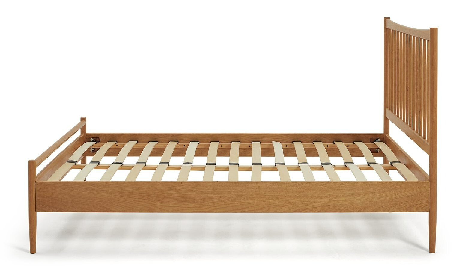 Chiltern Spindle Double Wooden Bed Frame - Oak (S)