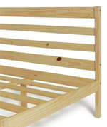 Home Kaycie Small Double Wooden Bed Frame - Pine | Sturdy Durable Furniture