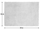 Habitat Recycled Cosy Plain Shaggy Rug - 160x230cm - Ivory