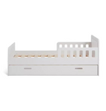 Home Ronnie Toddler Single Storage Bed Frame White | Kids Bedroom Furniture Beds