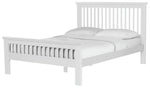 Home Aubrey Double Wooden Bed Frame - White (B GRADE)