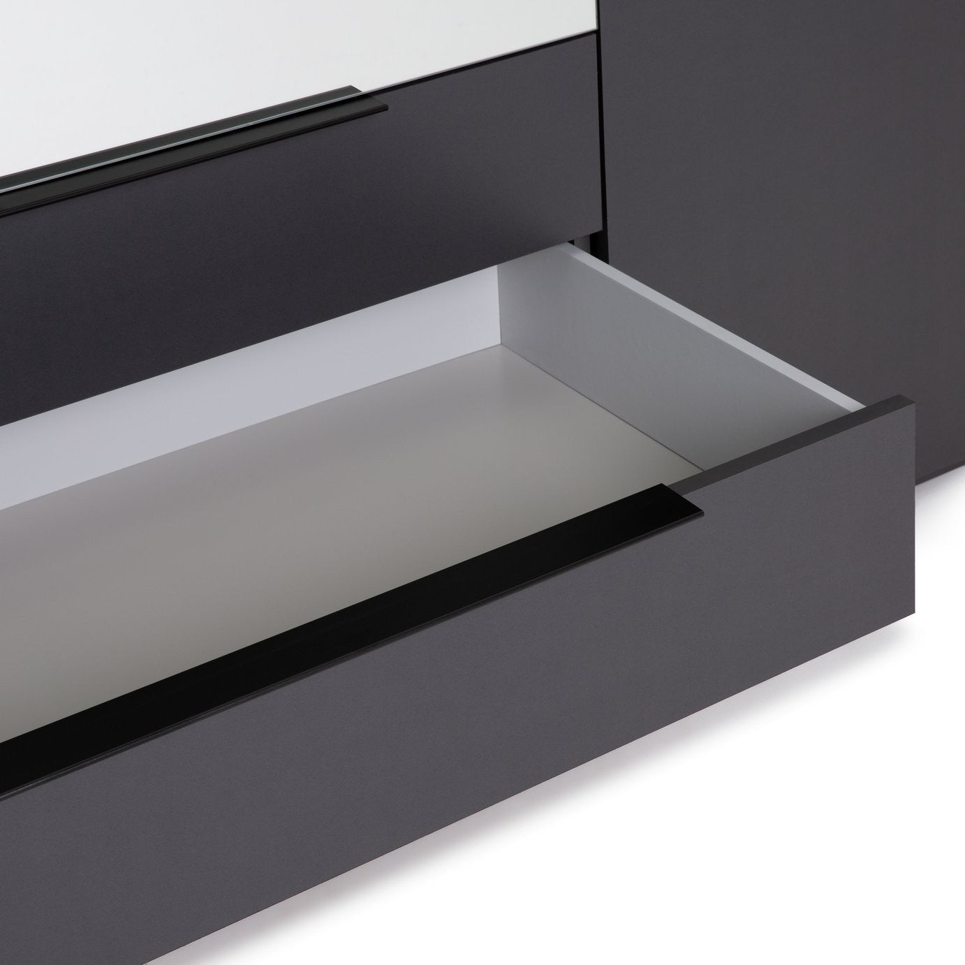 Hallingford 4 Door 3 Drawer Wardrobe - Anthracite | Modern Bedroom Storage
