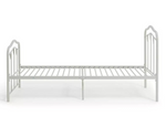 Hearts Single Metal Bed Frame - White ( B Grade 21231 )