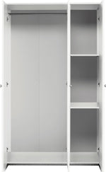 Home Seville 3 Door Wardrobe - White | White bedroom wardrobe