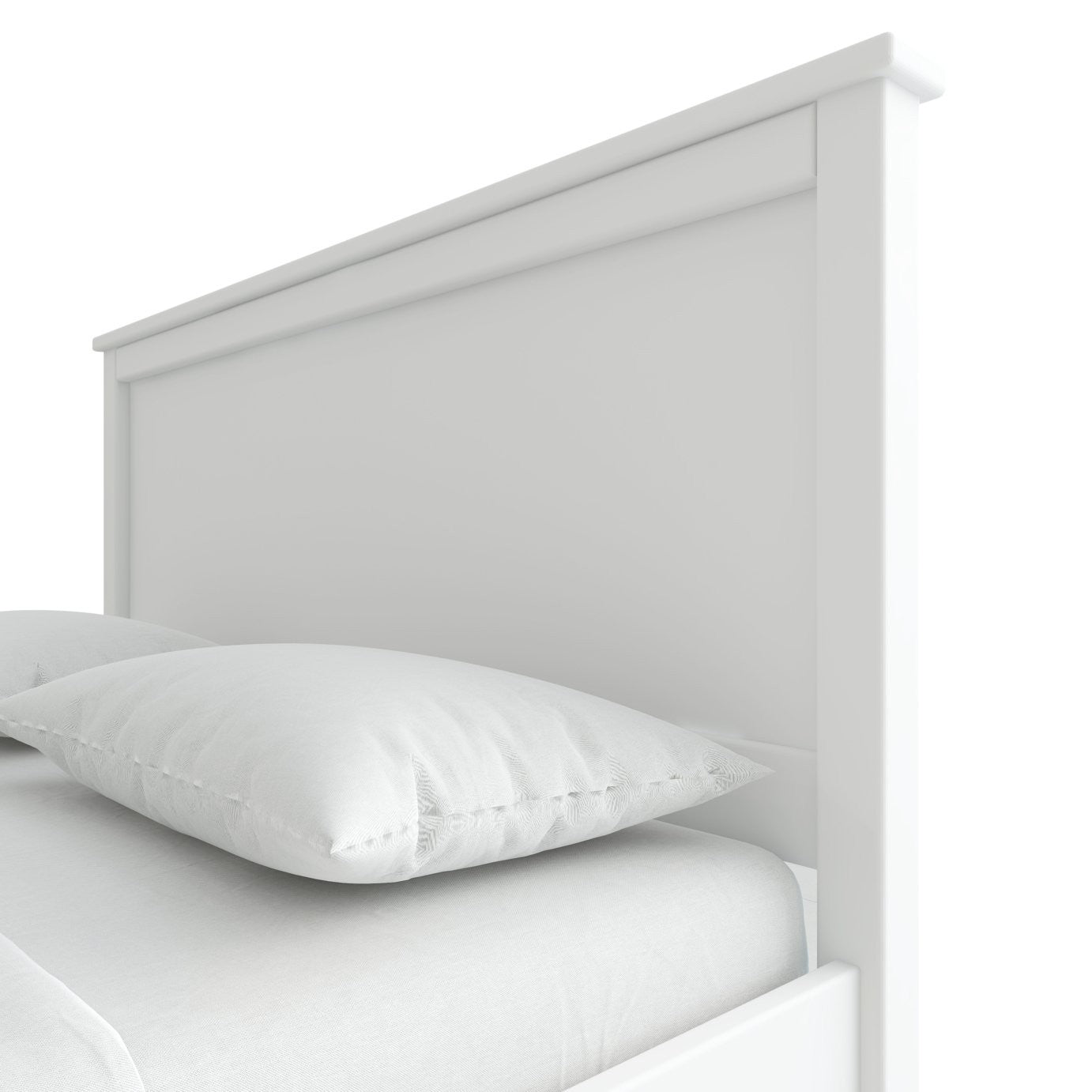 Brooklyn Small Double Wooden Bed Frame - White | Small double bed for small room