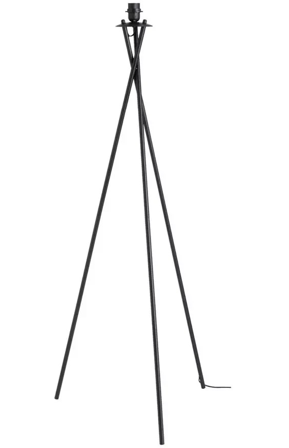Cortillo Base Only Tripod Floor Lamp Black | Modern Standing Floor Light Home