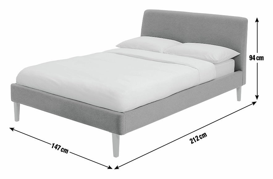Ren Double Fabric Bed Frame - Moss Green | Modern Bedroom Style
