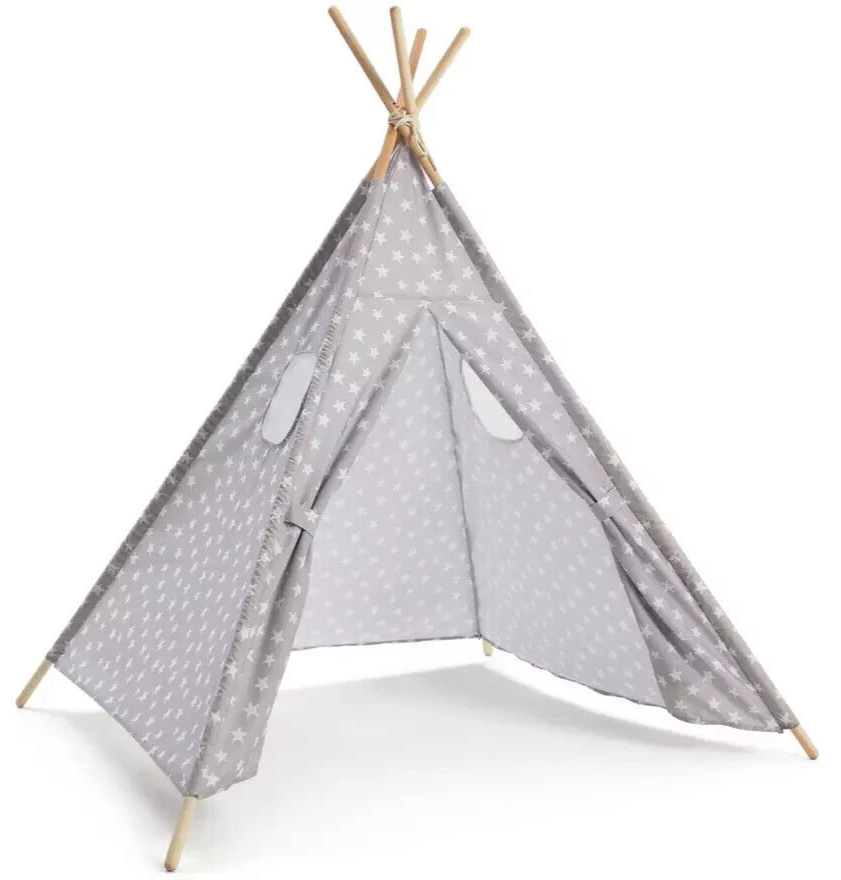 Habitat Kids Grey Stars Teepee Tent