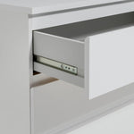 Jenson 3 Drawer Chest - Matte White | Bedroom storage unit white