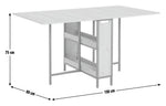 Loft Living Folding 4-6 Seater Dining Table - Oak