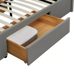 Lavendon 4 Drawer Kingsize Bed Frame - Grey ( 1062.)