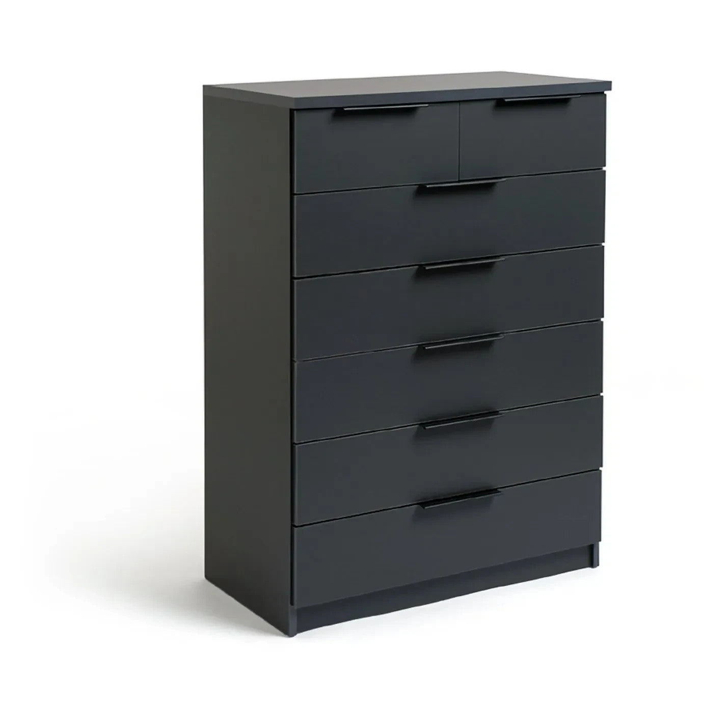 Home Hallingford 5+2 Drawer Chest - Anthracite | narrow tall drawer unit