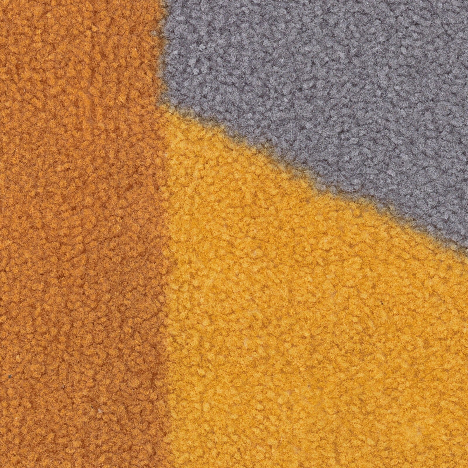 Geometric Block Mustard Cut Pile Rug - 230x160cm