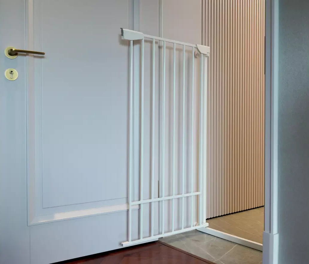 Extra Tall Pressure Fit Pet Gate White | Safety Gate for Dogs & Pets