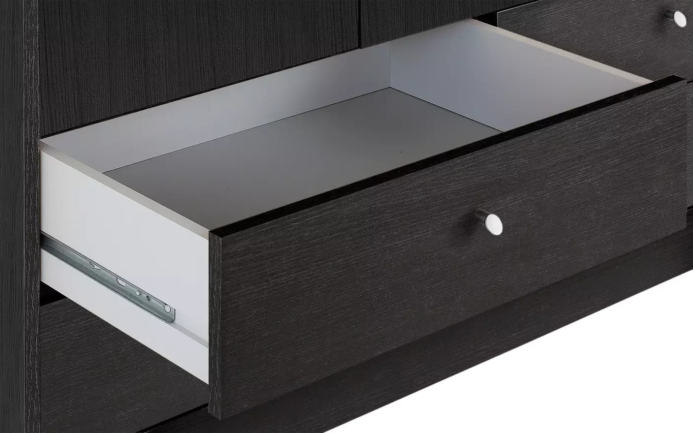 Malibu 3 Dr 4 Drawer Wardrobe - Black Oak Effect (B Grade)