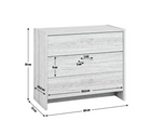 Seville 3 Drawer Chest - Grey Oak Effect