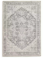 Vintage Effect Grey Rug 120x170cm | Vintage Living Room Bedroom Area Rug Carpet
