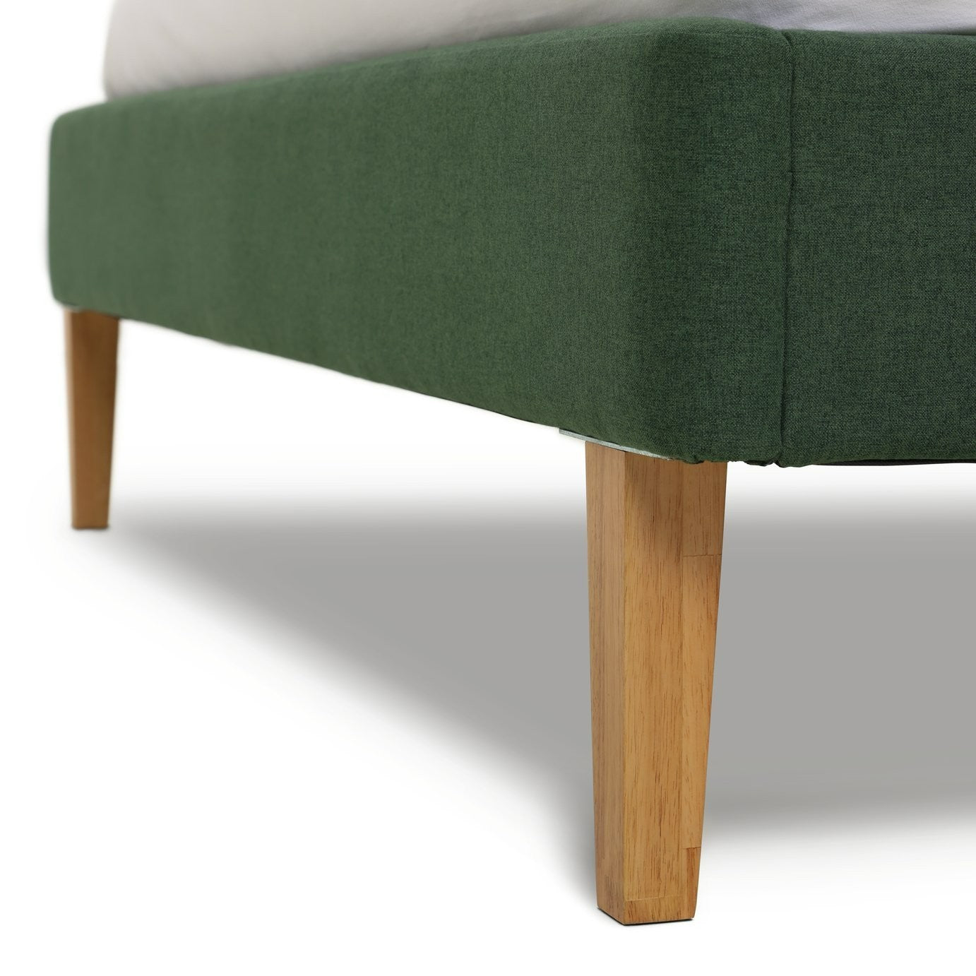 Ren Double Fabric Bed Frame - Moss Green | Modern Bedroom Style