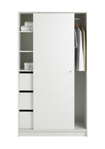 Home Malibu 1 Door Sliding Wardrobe - White ( B Grade )