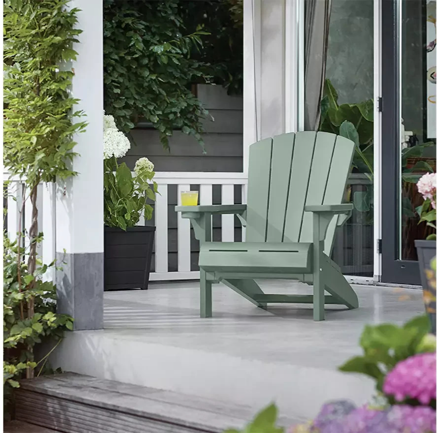 Keter Alpine Adirondack Chair Vintage Green | Outdoor Garden Patio Chair