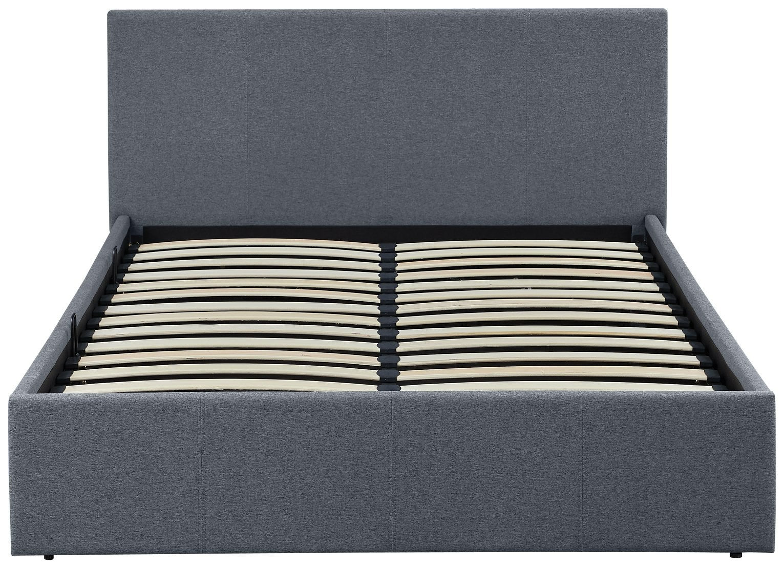 Home Heathdon Small Double Ottoman Bed Frame- Grey | Lift-up bed frame grey