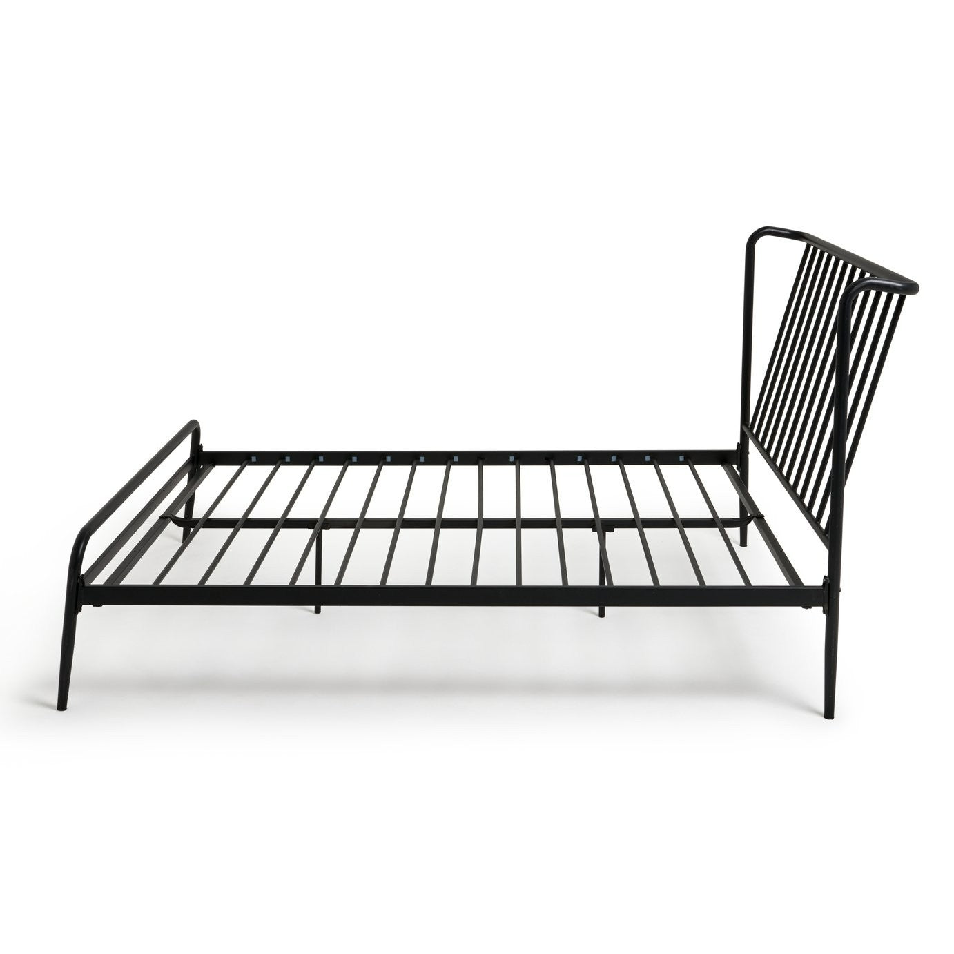 Kanso Double Metal Bed Frame - Black | Industrial Bedroom Vibe