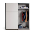 Habitat Holsted Large Sliding Wardrobe - Soft Grey ( B Grade 34229 )