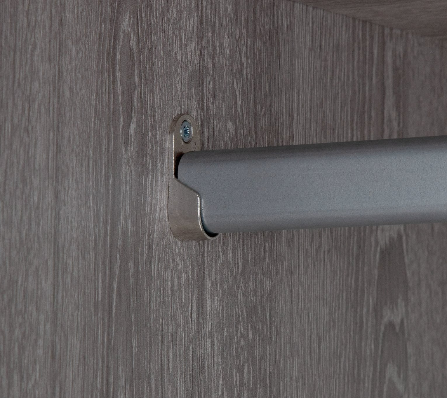 Hallingford 3 Door 3 Drawer Wardrobe - Grey | High Shine Furniture