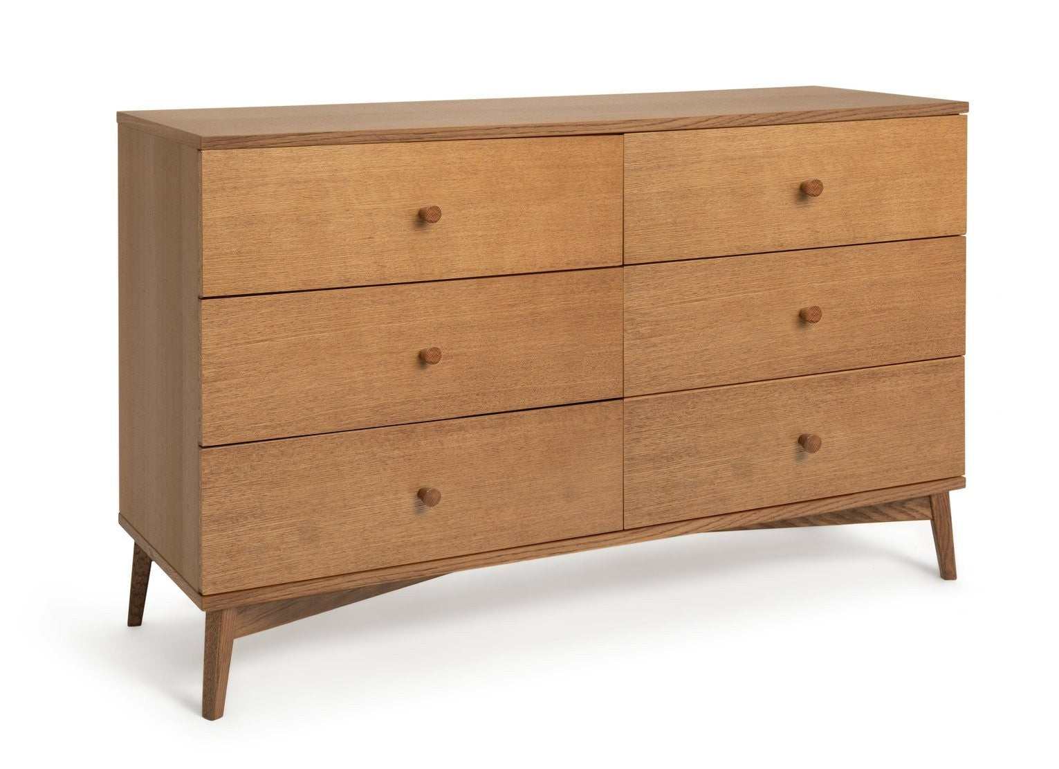 Kirk 6 Drawer Chest - Walnut | Rich Wood Aesthetic