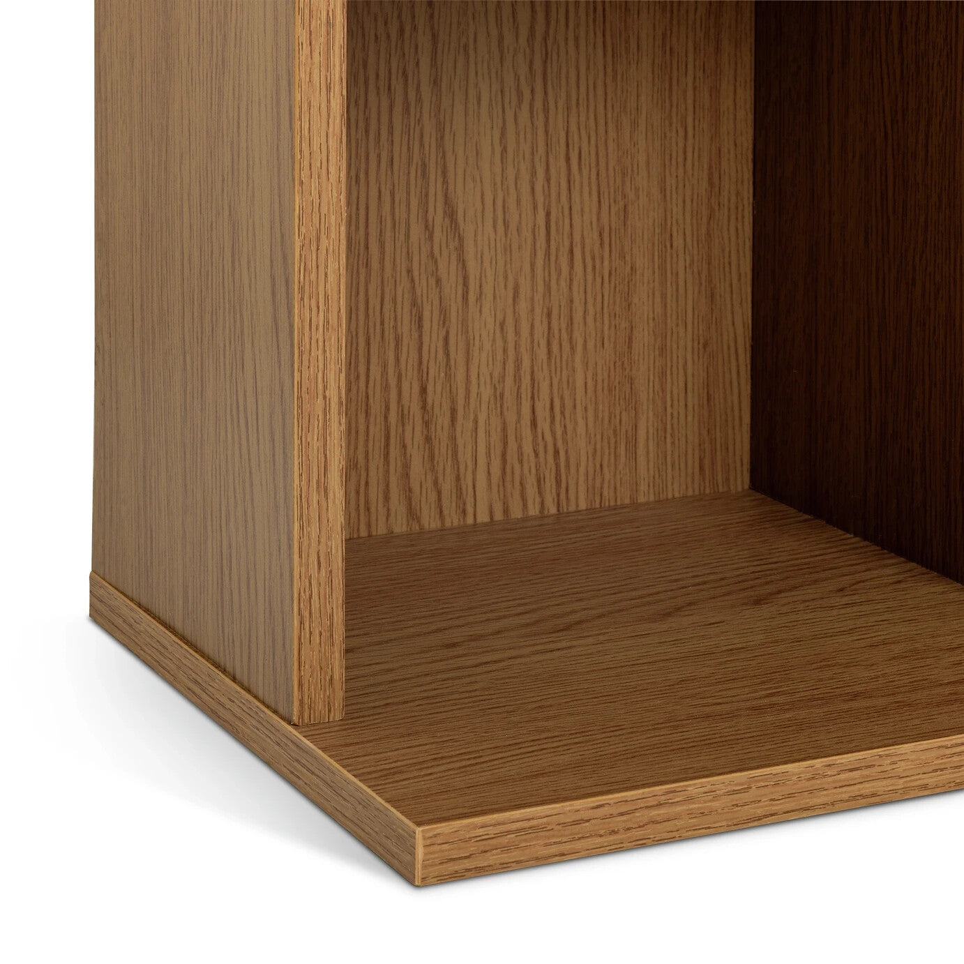 Wide CD and DVD Unit - Oak Effect | Oak Media Storage Shelf Rack for CDs & DVDs