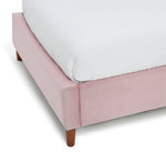 Home Pandora Single Velvet Bed Frame - Pink | pink velvet bed