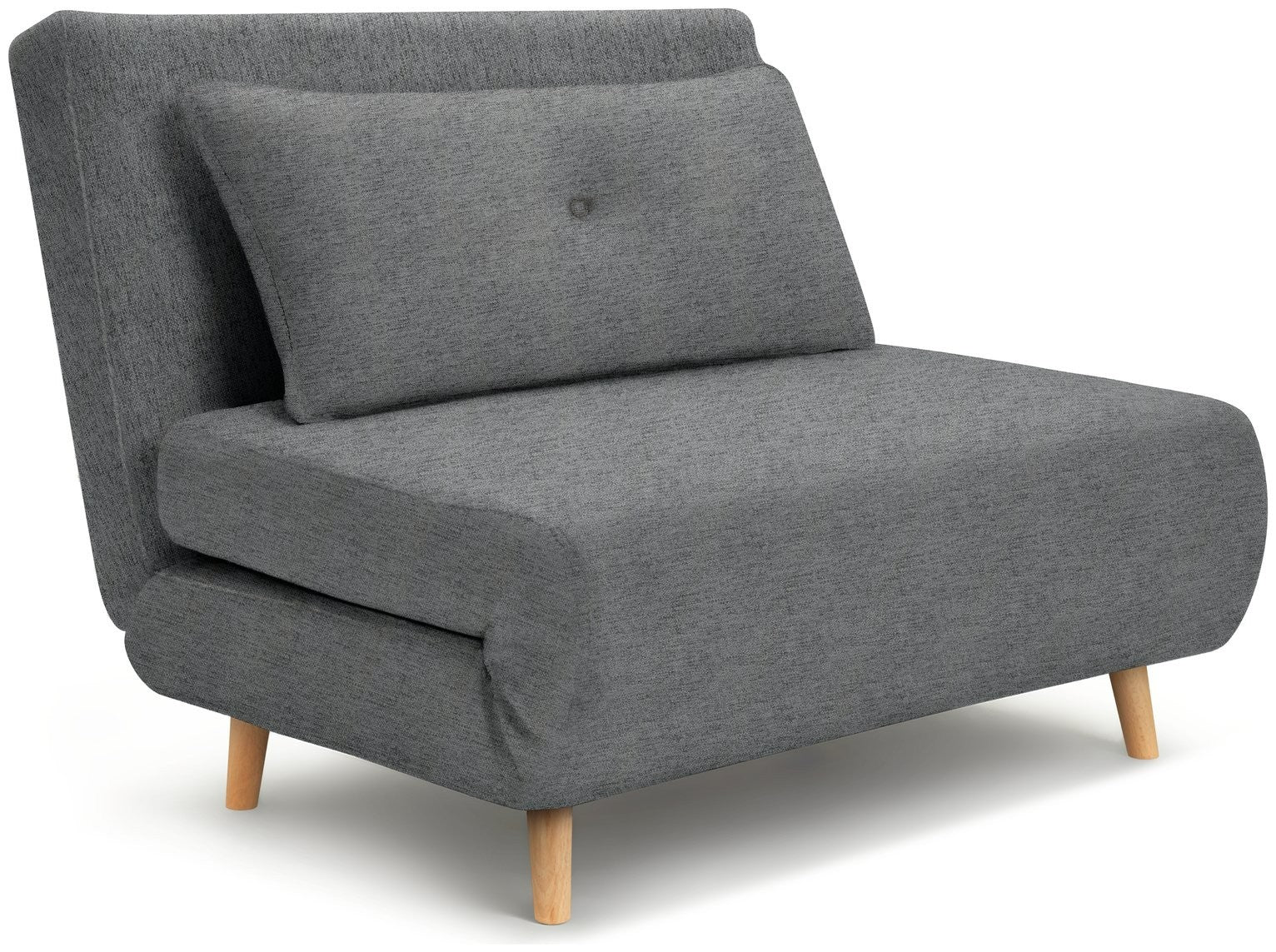 Roma Small Double Fabric Chairbed - Grey | Sofa Bed Guest Chair