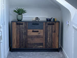 Nubi 3 Door 1 Drawer Chest - Wood Effect ( B Grade 38854 - 38856 )