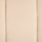 Home Letti Velvet Footstool - Latte | Soft Upholstered Comfort