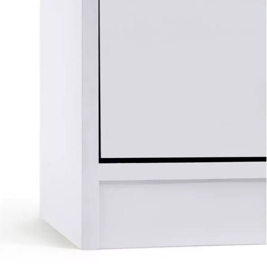 Maine 2 Drawer Bookcase - White ( B Grade 42602-42605 )