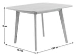 x Scion Esala Wood Veneer 4 Seater Dining Table |Impressive Minimalist Design