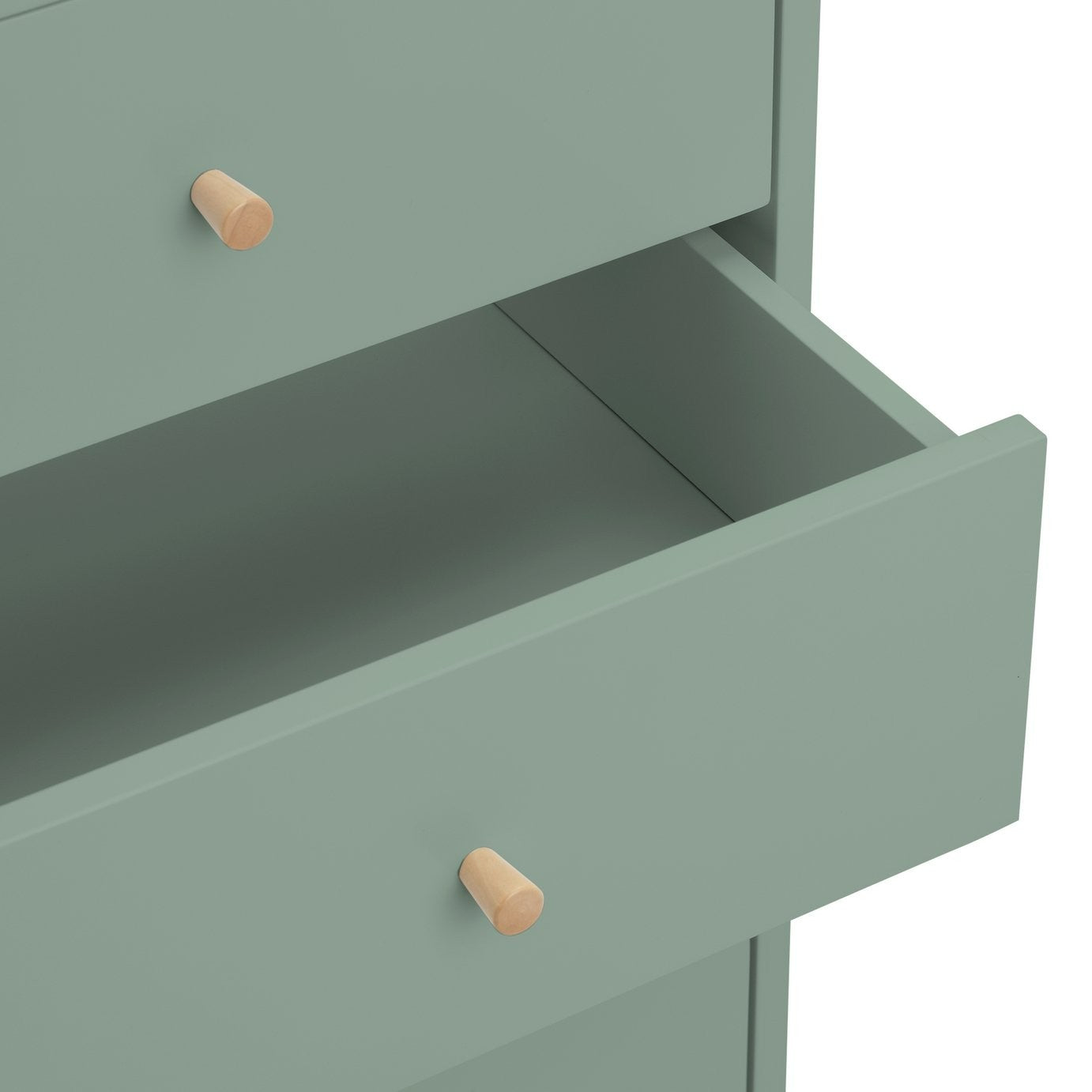Otto 5 Drawer Tallboy - Sage Green | Stylish Room Arrangement