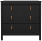 Tvilum Madrid 3 Drawer Chest - Black