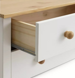 Home Scandinavia 10 Drawer Chest Pine & White | Bedroom Storage Chest of Drawers