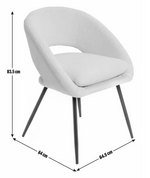 Home Hermione Boucle Chair Green | Accent Living Room Armchair